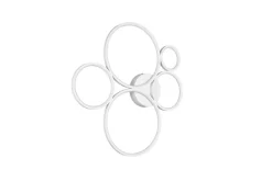 Trio Lighting kattovalaisin Rondo LED 5-os mattavalkoinen