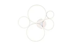 Trio Lighting kattovalaisin Rondo LED 5-os mattavalkoinen