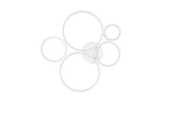 Trio Lighting kattovalaisin Rondo LED 5-os mattavalkoinen