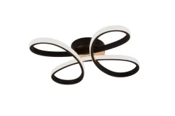 Trio Lighting kattovalaisin Fly LED 40 cm mattamusta