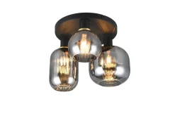 Trio Lighting kattovalaisin Diva 3-os E27 mattamusta/kromatt