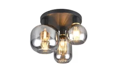 Trio Lighting kattovalaisin Diva 3-os E27 mattamusta/kromatt