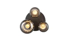 Trio Lighting kattovalaisin Diva 3-os E27 mattamusta/kromatt