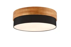 Trio Lighting kattovalaisin Seasons 50 cm E27 musta/puu