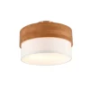 Trio Lighting kattovalaisin Seasons 30 cm E14 valkoinen/puu