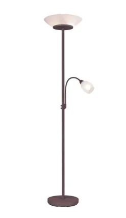 Trio Lighting lattiavalaisin Gerry E27+E14 rustiikki