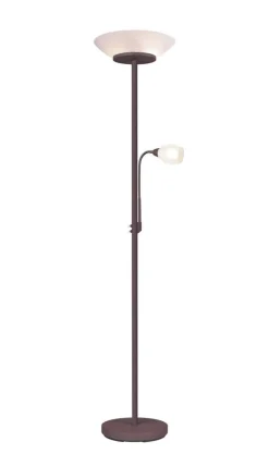 Trio Lighting lattiavalaisin Gerry E27+E14 rustiikki