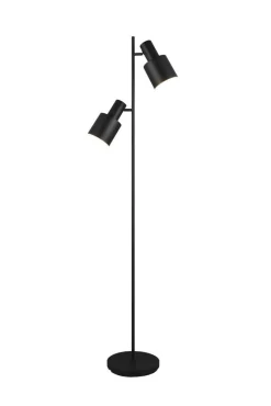 Trio Lighting lattiavalaisin Agudo 2xE27 mattamusta