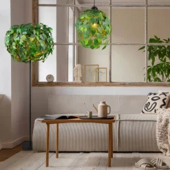 Trio Lighting lattiavalaisin Leavy 3xE14 vihreä