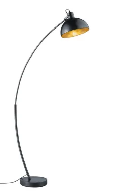 Trio Lighting lattiavalaisin Recife E27 musta/kulta