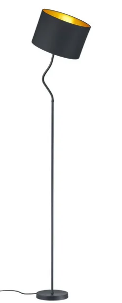 Trio Lighting lattiavalaisin kaari Hostel E27 mattamusta/kul