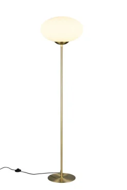 Trio Lighting lattiavalaisin Fomento E27 mattamessinki/valko