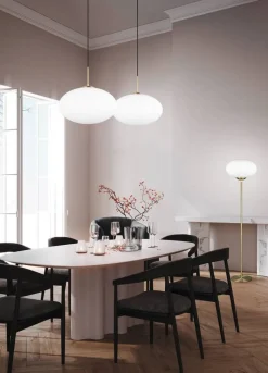 Trio Lighting lattiavalaisin Fomento E27 mattamessinki/valko