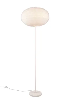 Trio Lighting lattiavalaisin Furry E27 hiekanvalkoinen