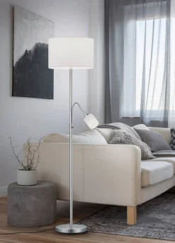 Trio Lighting lattiavalaisin Hotel E27+E14 valkoinen