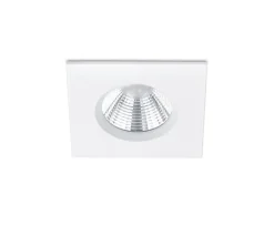 Trio Lighting LED alasvalo Zagros IP65 mattavalkoinen neliö