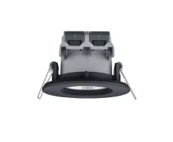 Trio Lighting LED alasvalo Zagros IP65 mattamusta pyöreä
