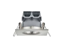 Trio Lighting LED alasvalo Zagros IP65 harjattu teräs neliö