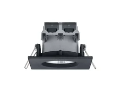 Trio Lighting LED alasvalo Zagros IP65 mattamusta neliö