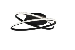 Trio Lighting LED kattovalaisin Lane mattamusta/kristalliefe