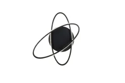 Trio Lighting LED kattovalaisin Lane mattamusta/kristalliefe