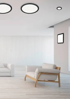 Trio Lighting LED kattovalaisin Camillus 40 cm mattamusta