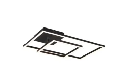 Trio Lighting LED kattovalaisin Padella mattamusta