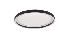 Trio Lighting LED kattovalaisin Rotonda pyöreä mattamusta