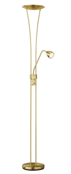 Trio Lighting LED lattiavalaisin Arizona uplighter messinki