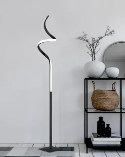 Trio Lighting LED lattiavalaisin Course mattamusta