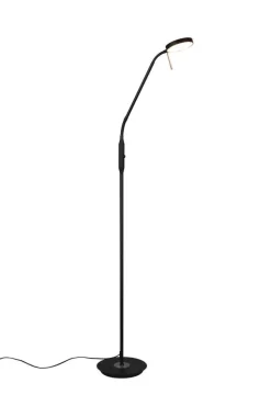 Trio Lighting LED lattiavalaisin Monza mattamusta