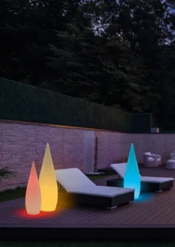 Trio Lighting LED lattiavalaisin Palmas 80 cm valkoinen RGBW