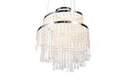 Trio Lighting LED riippuvalaisin Pomp 38 cm kromi/kirkas