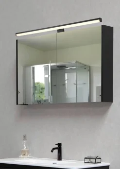 Trio Lighting LED seinävalaisin Lino H2O 60 cm mattamusta