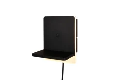 Trio Lighting LED seinävalaisin Fairfield mattamusta latausa