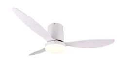 Trio Lighting LED tuuletinkattovalaisin Göteborg mattavalkoi