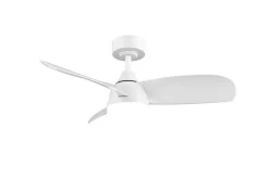 Trio Lighting LED tuuletinkattovalaisin Helsinki mattavalkoi