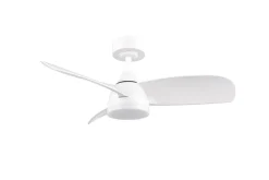 Trio Lighting LED tuuletinkattovalaisin Helsinki mattavalkoi