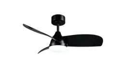 Trio Lighting LED tuuletinkattovalaisin Helsinki mattamusta