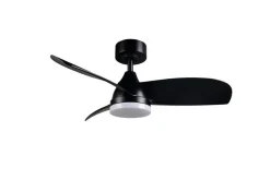 Trio Lighting LED tuuletinkattovalaisin Helsinki mattamusta