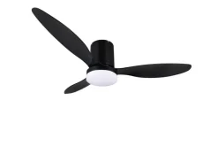 Trio Lighting LED tuuletinkattovalaisin Göteborg mattamusta