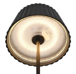 Trio Lighting LED ulkopöytävalaisin Suarez mattamusta ladatt