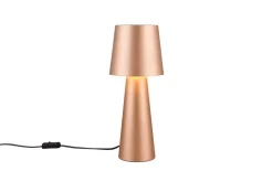 Trio Lighting pöytävalaisin Nubian E27 kahvinruskea