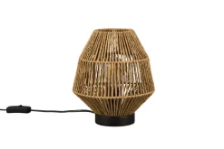 Trio Lighting pöytävalaisin Miki E27 ruskea