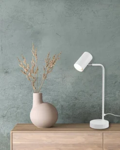 Trio Lighting pöytävalaisin Marley GU10 mattavalkoinen