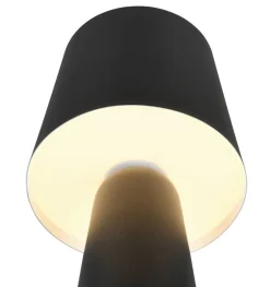 Trio Lighting pöytävalaisin Nubian E27 mattamusta