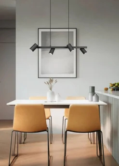 Trio Lighting riippuvalaisin Marley 4-os 80 cm GU10 mattamus