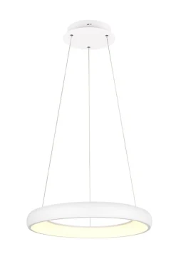 Trio Lighting riippuvalaisin Cardona LED 62 cm mattavalkoine