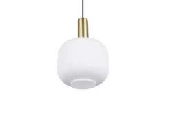Trio Lighting riippuvalaisin Diva E27 mattamessinki/valkoine