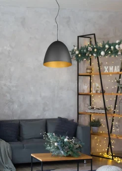 Trio Lighting riippuvalaisin Tilda 40 cm E27 mattamusta/kult